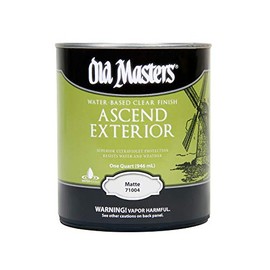 4-Pack of 1 qt Old Masters 71004 Clear Ascend Exterior Water-Based Finish, Matte