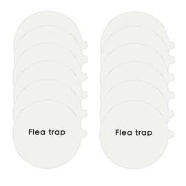 12 Pack - Flea Trap Refill Disc – Fits Victor, bugMD, Aspect and Other Flea Dome Traps - Replacement Sticky Glue Pads – Bugs, Fleas, Flies, Mosquitos