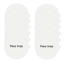 12 Pack - Flea Trap Refill Disc – Fits Victor, bugMD, Aspect and Other Flea Dome Traps - Replacement Sticky Glue Pads – Bugs, Fleas, Flies, Mosquitos