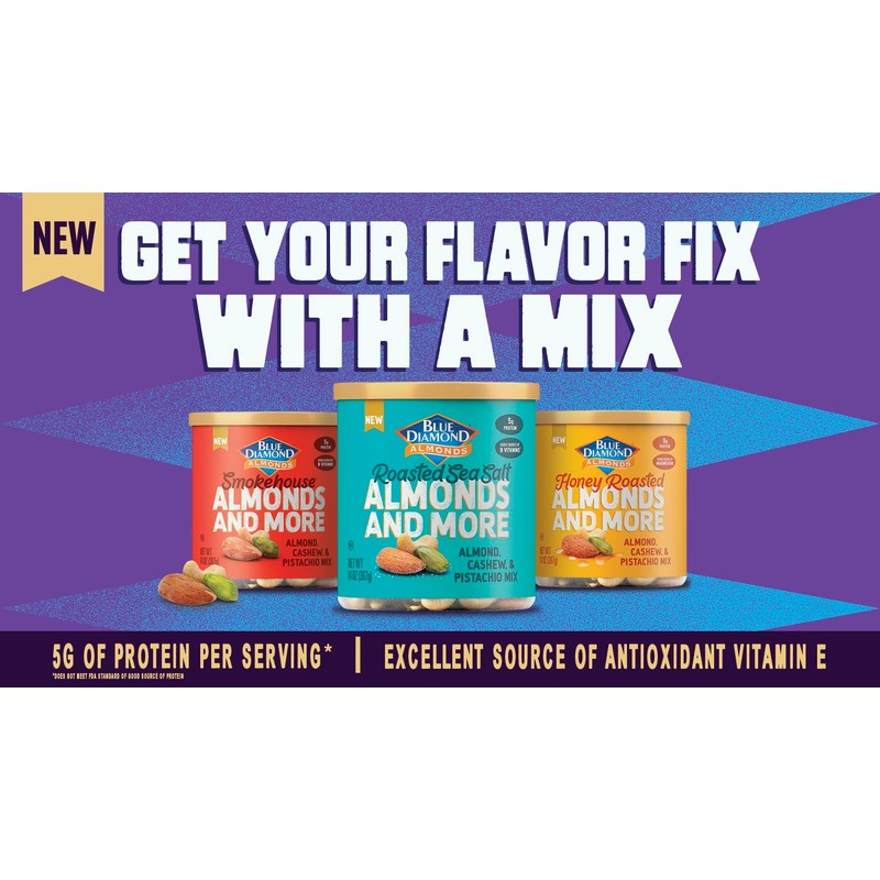 Blue Diamond Almonds, Mixed Nuts Roasted Sea Salt Deluxe Snack