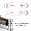Motorcycle exhaust pipe silencer, stainless steel material, 51 mm, universal