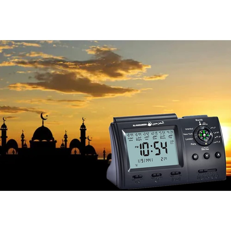 Ramadan Islamic Azan Clock, Islamic Prayer Table Azan Athan Clock