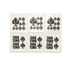 39 Piece Quees of Spades BBC Only Temporary Tattoo Set