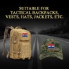 2PCS Americas Paraguay Flag Patch Embroidered Morale Patch Military Tactical