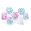 Nebula Polyhedral Wisteria/White Luminary 7-Die Set