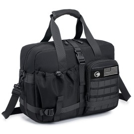 KSIBNW Travel Duffle Bag Personal Item Bag For Spirit Airlin 15.6inch Tote Carry on Luggage Under Seat for Airplanes 16x12x6inch Duffle Weekender Overnight Laptop Bag for Women and Men, Black