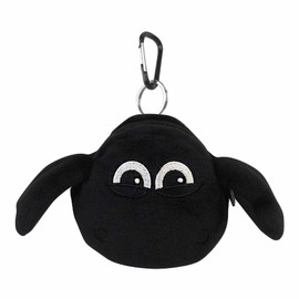 NICI Figure Pouch Mini Shaun the Sheep Timmy Germany Animal Sheep Coin Case Coin Purse Small Items Carabiner Keychain Bag Charm Accessory Gift Present Collection White