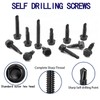 ZAMBASE 100 PCS 410 Stainless Steel #8X5/8 Self Tapping Screws