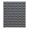 Durham LPW-17.25X20-95 Louvered Panel, Wall,17 1/4" x 20", Gray, 2"