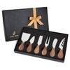 JLIAN MIOR Exquisite 6-Piece Cheese Knives Set, Stainless Steel Cheese