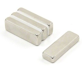 first4magnets F30105-4 30 x 10 x 5 mm Thick N42 Neodymium Magnet with 8.1 kg Pull (Pack of 4)