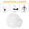 Veemoon White Replacement Goble Lampshade Acrylic Plastic Lamp Globe with