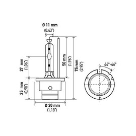 Hella - Focos halógenos, Caja individual, 4300K - 35W