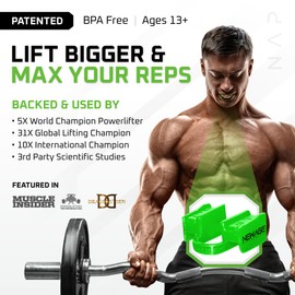 New Age Performance 6DS Weightlifting Mouthpiece, Increase Strength & Reps for Lifting, Powerlifting, Strongmen, Bodybuilding, Calisthenics, Workout Accessory, Fitness Gear (Clear)