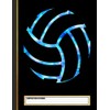 Volleyball stuff attire tie dye Composition Notebook