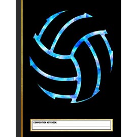 Volleyball stuff attire tie dye Composition Notebook