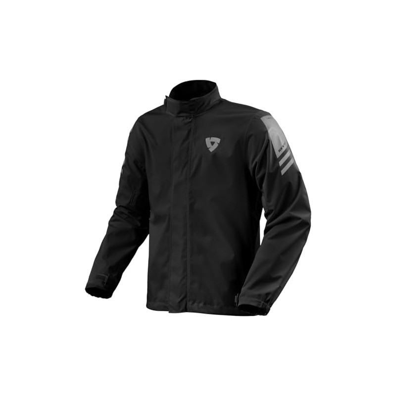 REV'IT! Cyclone 4 H2O Motorcycle Rain Jacket (Black - Medium)