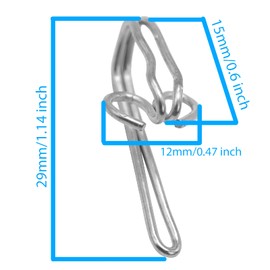 Heavy Duty Curtain Hooks,100 PCS Metal Curtain Header Tape Drapery Hooks for Pencil Pleats Curtains,Window Curtain