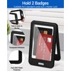 BelroseHom 3 Pack ID Badge Holder with Double-Sided Clear Windows,