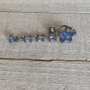 Unbranded 16g Blue Star Gem Reverse Top Down Dangle Belly