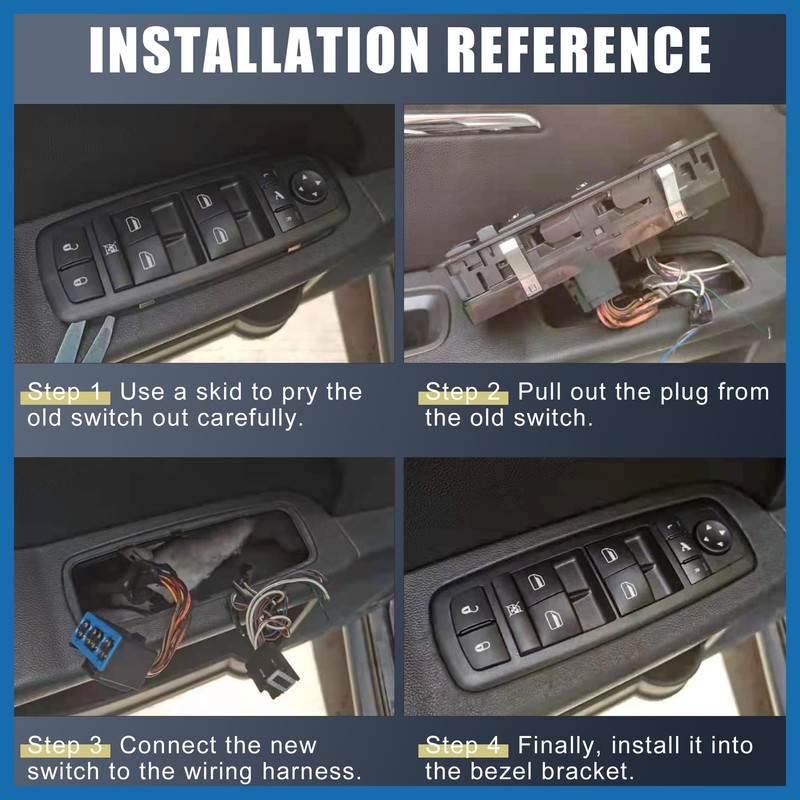 A ABSOPRO Power Window Switch with Tool Window Control Switch