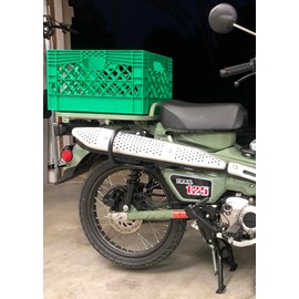 Fsdatongdazi Black Exhaust Crash Bar Guard Protector Compatible with 2019-current CT125 Trail 125 Hunter Cub