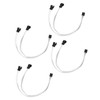 4pcs PWM Fan Extension Cable 4 Pin Silver Coated Copper