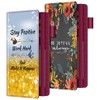 BVYA 2 Pcs Printed Leather Checkbook Covers, Quality Leather Personal