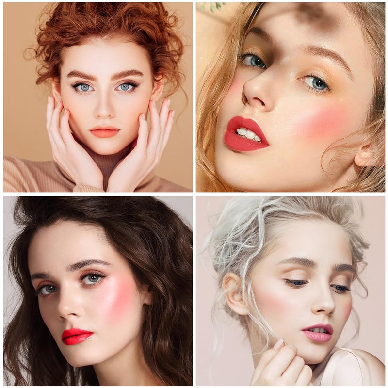 LOPHE Liquid Blush for Cheeks, Soft Cream Liquid Blush, Natural-Looking