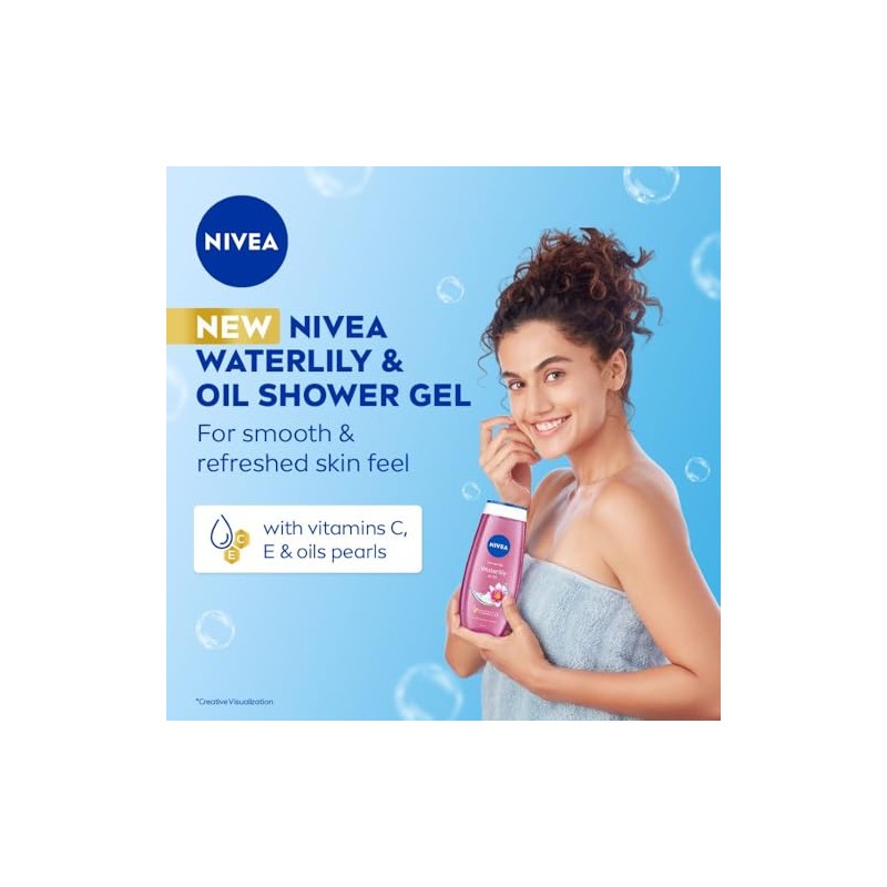 Nivea Bath Care Shower Water Lily Oil, 250ml