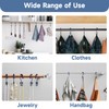 Titanker Shower Curtain Hooks Rings, Rust-Resistant Metal Double Glide Shower