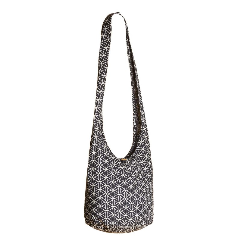 PANASIAM 'Geometrix' 2 Sizes Double Fabric Family Business Shoulder Bag,