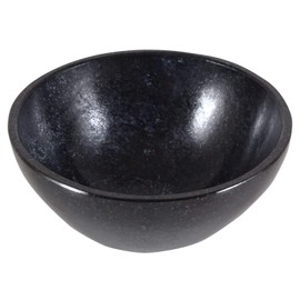 Harmonize Black Obsidian Natural Stone Spiritual Healing Energy Hand Carved Bowl
