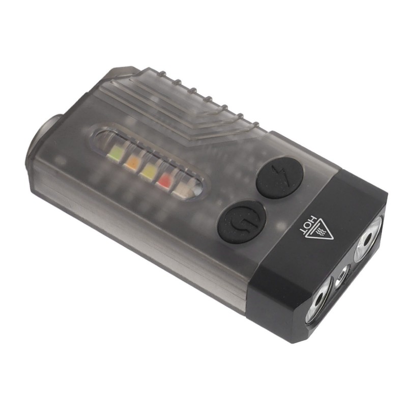 Mini Flashlight Portable Rechargeable Buzzer Alarm Keychain Light for Camping
