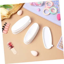 Healvian 9pcs Nail Dip Powder Tray Ergonomic French Tip Model Convenient Nail Art Tool for Gradient Glitter Manicure for Salon Home Use