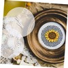 Gatuida 20PCS DIY Round Plastic Mesh Grid Plate for Cross