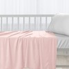 Pizuna Flat Baby Crib Sheets 120x150cm Light Pink, 400 Thread