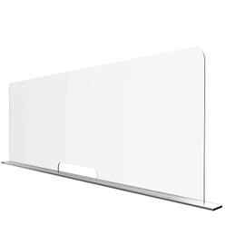 Elegant & Professional Sneeze Guard Shield, Most Effective, Grocery Checkout Counter, Various Sizes (48 inches Wide X 18 inches Tall)