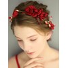 Teyglen Flower Bride Wedding Hair Vine Bridal Red Hair Vine