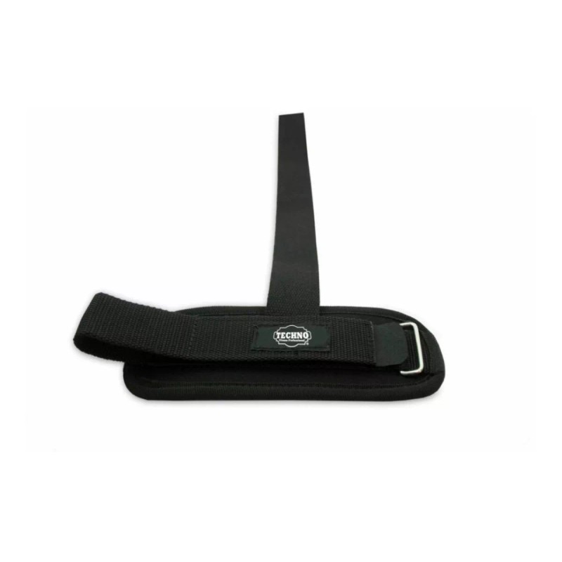 Techno Cinturón Para Pesas + Straps C/muñequeras + Vendas Rodillas