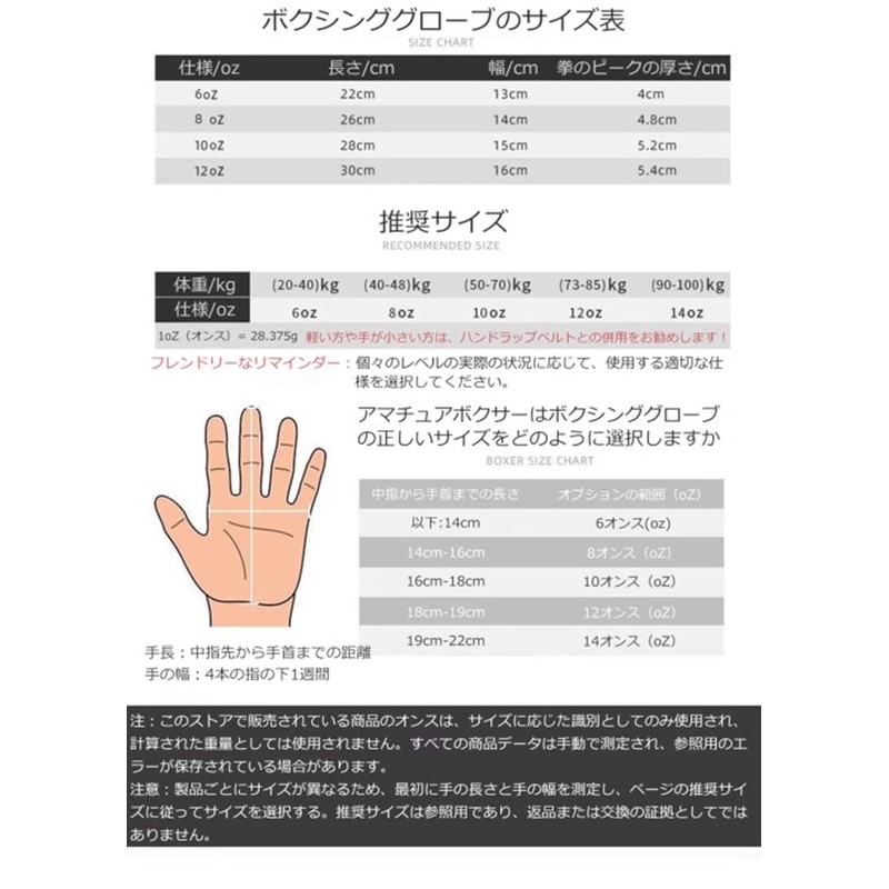 Boxing Gloves (6 oz / 8 oz / 10 oz