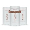 Native Deodorant, Aluminum Free with Baking Soda Coconut & Vanilla,