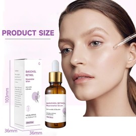 Gesichtsserum,Natürliches Anti Aging Gesichtsserum,Vegane Naturkosmetik,Retinol Serum Gesichthochdosierte Gesichtspflege Wirkt Pigmentflecken, Feinen Falten und Sonnenschäden,Strafft die Hautegen