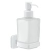 Gedy Tonga Dispenser, Stainless Steel chromall Crystal, Matte White, 6,3x11,7x17,3cm