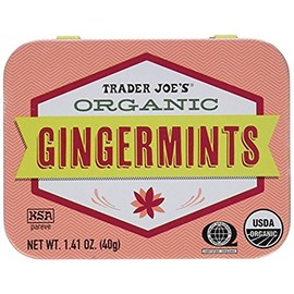 Trader Joe's Organic Pastilles Mints 40g (Gingermints, 6 Pack)