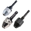 HOHXEN Pack of 3 Drill Chuck Adapter, Mini 3-Jaw Quick