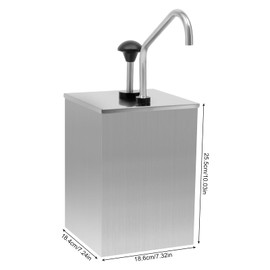 Commercial 304 Stainless Steel Sauce Dispenser Pump,Ketchup, Hot Fudge, Cheese Chocolate Hot Fudge Caramel Food Sauce Dispenser,Buffet, for Restaurant,Hotels