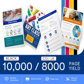 VersaLink C400/C405 Extra High Capacity Toner Cartridge Bundle 4-Pack B/C/M/Y - 106R03524 106R03526 106R03527 106R03525 Replacement for Xerox VersaLink C400 C405 C400D C400DN C405DN C405N Printer