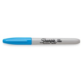 Sharpie Permanent Markers | Fine Point | Brilliant Blue | 12 Count