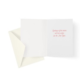 Caspari Birdhouses Small Boxed Christmas Cards - 16 Cards & Envelopes